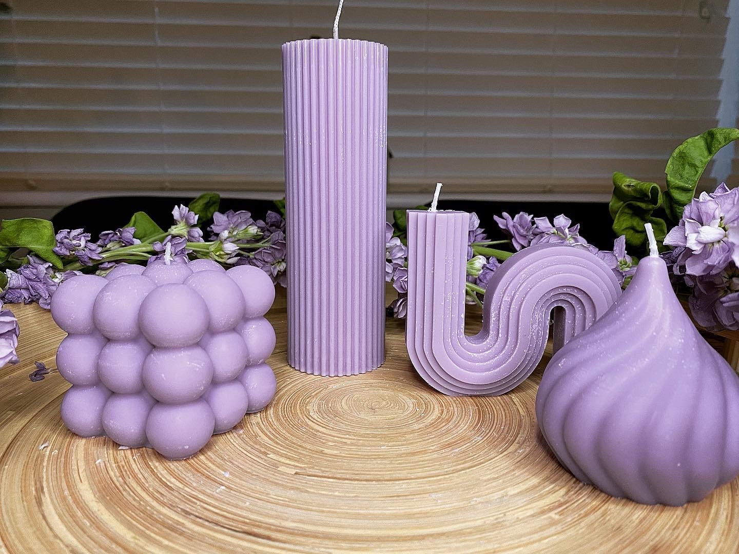 Large Pillar Scented Soy Candle 17cm - Nude Flame Candles