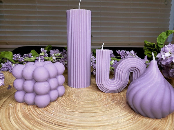 Large Pillar Scented Soy Candle 17cm - Nude Flame Candles