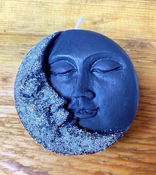 Glitter Shimmer Moonie Scented Soy Candle 8cm - Nude Flame Candles